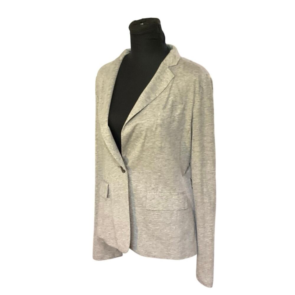 BCBGMaxAzria Light Gray Single-Button Blazer - Picture 3 of 12
